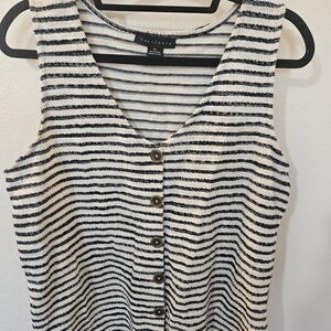 Sanctuary Navy and White Striped Tank Top